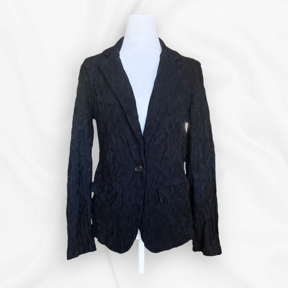 SOHO Apparel Ltd Black Textured Knit Blazer - Large - Corpcore, Normcore, Busine - Picture 1 of 9
